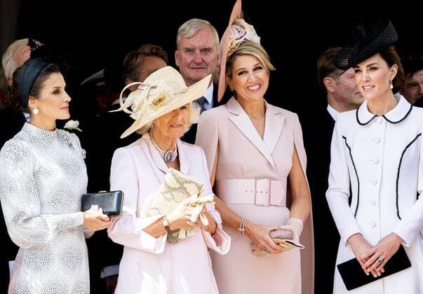 Entertainment Themen der Woche KW25 17-06-2019 England Queen Letizia, the Duchess of Cornwall, Camilla, Queen Maxima and the Duchess of Cambridge, Kate Catherine The Most Noble Order of the Garter ( Orde van de Kouseband) ceremony at St George’s Chapel at Windsor Castle in Windsor. The Order of the Garter is the oldest and most senior Order of Chivalry in Britain, established by King Edward III nearly 700 years ago. Motto of the order is: Honi soit qui mal y pense (Shame on him who thinks this evil)  Copyright: xPPEx