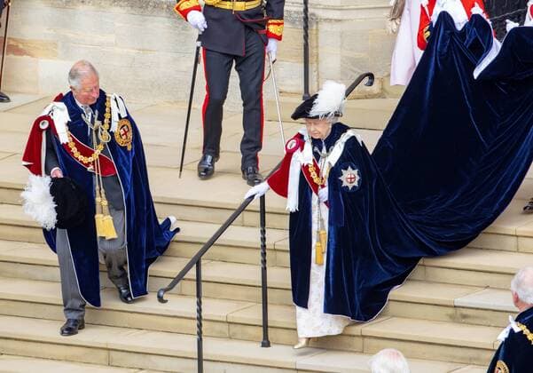Entertainment Themen der Woche KW25 Entertainment Bilder des Tages 17-06-2019 England The Most Noble Order of the Garter ( Orde van de Kouseband) ceremony at St George’s Chapel at Windsor Castle in Windsor. Queen Elizabeth and Prince Charles  Copyright: xPPEx