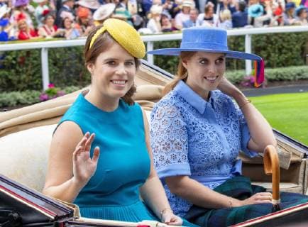 18-06-2019 England Royals during the Royal Ascot horse races.Princess Eugenie and Princess Beatrice The 5 day meeting is one of the highlights of the horse racing calendar and has been held at the famous Berkshire course since 1711.  Copyright: xPPEx