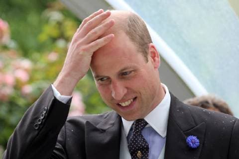 18 06 2019, Ascot, Windsor, GBR Portrait of HRH Prince William Ascot racecourse Prince William, Portrait, Portraet, Royals 190618D539ROYAL ASCOT JPG