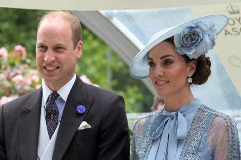 18 06 2019, Ascot, Windsor, GBR Portrait of HRH Prince William and his wife Catherine, Duchess of Cambridge Ascot racecourse Kate Middleton, Duchess Kate, Portrait, Portrait, Royals, Prince William 190618D543ROYAL ASCOT JPG