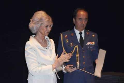 18-06-2019 Concert Queen Sofia during a concert of the 2018-2019 Academic course of the Upper school of music Reina Sofia at the royal theater in Madrid. No Spain  Copyright: xPPEx