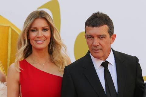 June 19, 2019 - 19 june 2019 (Malaga) The singer RosaloÂ­a receives the Performing Arts Award Antonio Banderas from the MalagueoÂ±o actor in the Cervantes Theatre in Malaga, organized by the school Esaem. Antonio Banderas who was accompanied by his girlfriend Nicole Kimpel.After the award the actor invited the young artist to sleep and dine at his house in Malaga - ZUMAc161 20190619_zap_c161_005 Copyright: xLorenzoxCarnerox