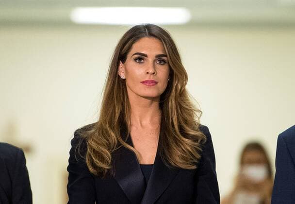 Hope Hicks, long time advisor for President Donald Trump, arrives for a closed door interview before the House Judiciary Committee regarding the Trump campaign s actions and Russian interference in the 2016 election campaign, on Capitol Hill in Washington, D.C. on June 19, 2019.  WAP20190619301 KEVINxDIETSCH