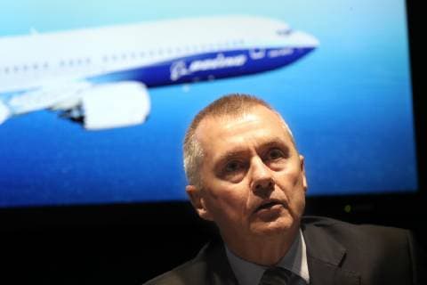 June 18, 2019, Le Bourget, France: International Airlines Group CEO Willie Walsh speqks during a press conference to announce the purchase of 200 Boeing 737 Max plane during the 53th international Paris Air Show. Boeing shares climbed after the British Airways™ parent company placed the first order for the beleaguered planes since their grounding in mid-March. Le Bourget France  - ZUMAAIR 20190618_mda_v111_001 Copyright: xJudithxWhitex