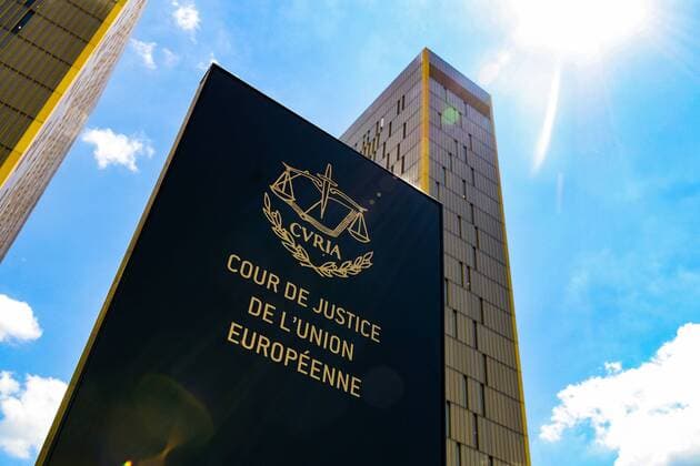 20 06 2019, xmkx, Politics , European Court of Justice ECJ v l Entry sign, Symbol image, Luxembourg Luxembourg LUX