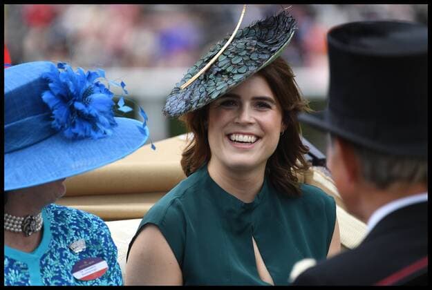 . 20 06 2019. Ascot, United Kingdom. Royal Ascot-Ladies Day. Princess Eugenie HM Queen Elizabeth II accompanied by other members of the Royal Family at Royal Ascot for Ladies Day.  xAndrewxParsonsx xi-Imagesx IIM-19827-0046