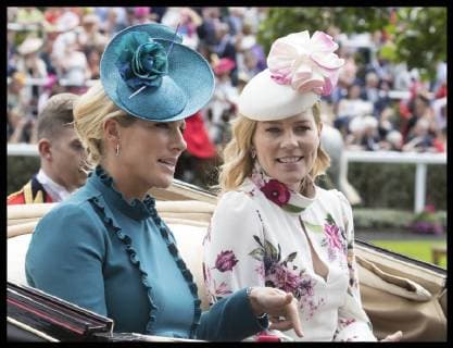 . 20 06 2019. Ascot , United Kingdom. Zara Phillips and Autumn Phillips arriving at Ladies Day at Royal Ascot, United Kingdom.  xStephenxLockx xi-Imagesx IIM-19824-0161