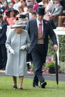 Queen Elizabeth II and Prince Andrew, Duke of York attend Ladies Day on day 3 of Royal Ascot at Ascot Racecourse in Berkshire, England. JUNE 20th 2019  MTXx192240