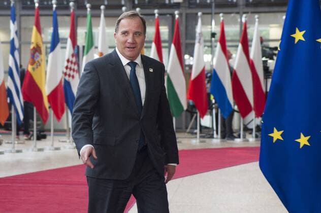 Swedish Prime Minister Stefan Lofven arrives at the European summit on 20 June 2019.  NicolasxLandemardx xLexPictorium LePictorium_0210703
