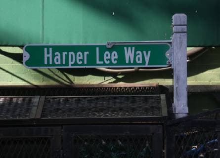 June 23, 2019 - New York City, New York, U.S. - A view of the Harper Lee Way street sign located at East 82nd Street on York Avenue..Harper Lee, author of To Kill a Mockingbird maintained an inexpensive NYC apartment on the same block , located at 433 82nd Street. Lee s book, became a play on Broadway currently starring Jeff Daniels as Atticus Finch. It was recently announced Daniels will depart the role November 3, 2019, and two days later actor Ed Harris will take over the role. New York City U.S. - ZUMAk03_ 20190623_zaf_k03_009 Copyright: xNancyxKaszermanx