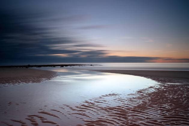 Nordseekueste, Langzeitbelichtung bei Sonnenuntergang, Niederlande, Nordholland, Huisduinen North Seacoast long exposure at sunset, Netherlands, Northern Netherlands, Huisduinen BLWS534266 Copyright: xblickwinkel AGAMI R.xRiemerx