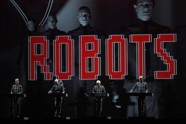 German music band Kraftwerk performs during the Metronome music festival in Prague, Czech Republic, on Saturday night, June 22, 2019. (CTKxPhoto OndrejxDeml) CTKPhotoP201906230030101  dml 010