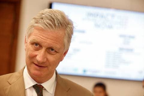 King Philippe - Filip of Belgium pictured during a ceremony to award the Impact Awards, Monday 24 June 2019, in Brussels.  NICOLASxMAETERLINCK 05612298