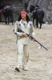 Alexander Klaws Karl May Press conference with photo rehearsal Unter Geiern The son of the bear hunter Bad Segeberg, 21 06 2019 Please caption IMAGO Michael Wigglesworth