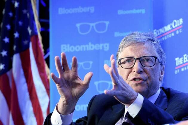 Microsoft founder Bill Gates speaks during an event at Microsoft s headquarters, in Washington, United States, 24 June 2019. Gates announced he expects to raise 2,500 million dollars in 2020 through an investment fund to fight the climate crisis though innovation from several companies of the energy sector. Gates expects to raise 2,500 million dollars in 2020 to fight the climate crisis !ACHTUNG: NUR REDAKTIONELLE NUTZUNG!  Copyright: xLeninxNollyx AME6240 40911582st