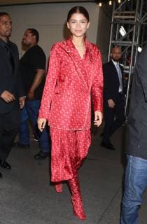 NEW YORK, NY- June 25: Zendaya seen at MTV Studios promoting Spider-Man: Far From Home on June 25, 2019 in New York City. Copyright: xRWx