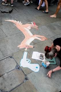 June 29, 2019 - PETA (People for the Ethical Treatment of Animals) supporters demonstrate against animals being used in the brands clothing outside Canada Goose Regent Street store on June 29th 2019 n London, United Kingdom while observing an injunction passed in December 2017, which restricts the protestors use of loudspeakers to 15 minute intervals and imposing an Ã¢â‚¬oeExclusion ZoneÃ¢â‚¬Â around the store protestors can not pass.  - ZUMAr152 20190629_zaa_r152_043 Copyright: xOlliexMillingtonx xRmvx