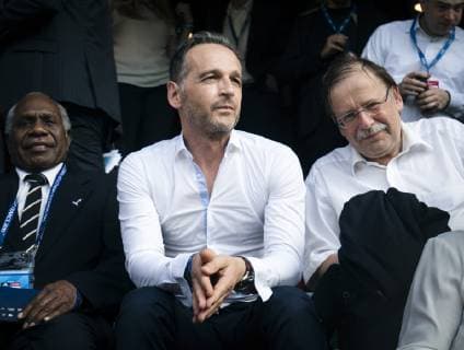 Federal Foreign Minister Heiko Maas, SPD, visiting the quarter finals of the FIFA Womens World Cup Germany Sweden at the Roazhon Park Rennes stadium, 29 06 2019 Rennes France Copyright: xXanderxHeinl photothek.netx