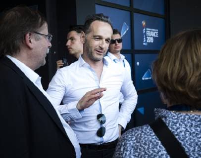 Federal Foreign Minister Heiko Maas, SPD, visiting the quarter finals of the FIFA Womens World Cup Germany Sweden at the Roazhon Park Rennes stadium, 29 06 2019 Rennes France Copyright: xXanderxHeinl photothek.netx