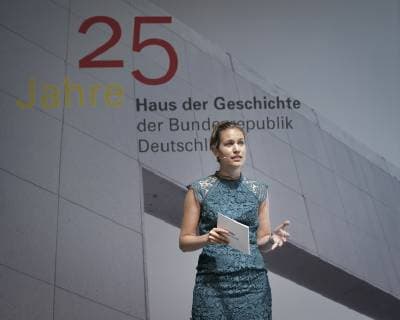 01 07 2019 State Award Ceremony North Rhine-Westphalia, History Competition of the Federal President in the House of History in Bonn Moderator Selina Marx, SWR Bonn House of History NRW Germany