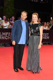Ralph Fiennes and Diana Iljine Head of Filmfest Munich Cinemerit Gala Cinemerit Award 2019 Honour, Prize, Award Festival Centre Gaststeig Munich 01 July 2019