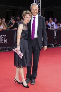 Michael Möller with wife Irmgard at the CineMerit Gala in honour of Ralph Fiennes with the premiere of The White Crow at the 37 Filmfest München 2019 in the Festivalzentrum Gasteig Munich, 01 07 2019 Foto:xN.xKolinzx xFuturexImage