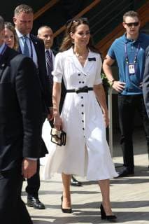 . 02 07 2019. London, United Kingdom. The Duchess of Cambridge on day two of the Wimbledon Tennis Championships in London.  xStephenxLockx xi-Imagesx IIM-19868-0003
