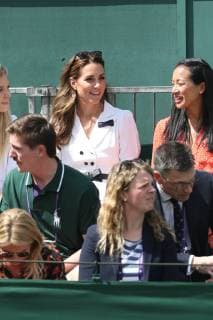 . 02 07 2019. London, United Kingdom. The Duchess of Cambridge on day two of the Wimbledon Tennis Championships in London.  xStephenxLockx xi-Imagesx IIM-19868-0007
