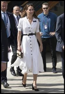 . 02 07 2019. London, United Kingdom. The Duchess of Cambridge arriving for the second day of the Wimbledon Tennis Championships in London.  xStephenxLockx xi-Imagesx IIM-19868-0040