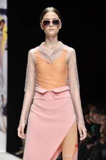 Model at the KXXK Fashion Show as part of the MBFW at the Berlin Fashion Week Spring Summer 2020 at E Werk Berlin, 01 07 2019 Foto:xF.xKernx xFuturexImage