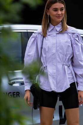 A chic showgoer attending Berlin Fashion Week - July 1, 2019 - BFW: July 2019 Street Style Day 1, Berlin Germany  Copyright: xNickxLeuzex NickLeuzeBFWSS208723