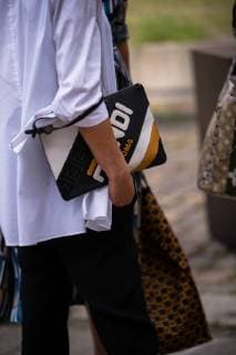 A chic showgoer attending Berlin Fashion Week - July 1, 2019 - BFW: July 2019 Street Style Day 1, Berlin Germany  Copyright: xNickxLeuzex NickLeuzeBFWSS208834