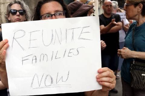 July 2, 2019 - New York City, New York, US - A diverse crowd of activists rallied outside the Middle Collegiate Church in New York s East Village on 2 July, 2019, to sent a message to members of Congress who are in their home districts for the Fourth of July holiday, that immigrants children are denied soap and toothbrushes, while crowded into unsafe United States Customs and Border Protection (CBP) and U.S. Immigration and Customs Enforcement (ICE) detention across the USA. And some dying in custody-or dying with parents as they cross the Rio Grande. New York City US - ZUMAl135 20190702_zap_l135_025 Copyright: xG.xRonaldxLopezx