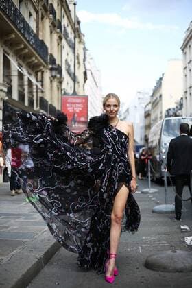 Leonie Hanne attending the Ralph & Russo show during Haute Couture Fashion Week in Paris - July 1, 2019 - PHC: Fall 2019 Street Style Day 2, Paris France  Copyright: xRunwayxManhattan ValentinaxRaniex VR_HCPFW2019071_MAS31