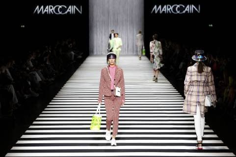 Models at the Marc Cain Fashion Show at the Berlin Fashion Week Spring Summer 2020 at the Velodrom Berlin, 02 07 2019 Foto:xS.xGabschx xFuturexImage