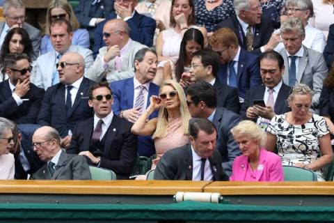 . 03 07 2019. London, United Kingdom. Guests in the Royal Box on the third day of the Wimbledon Tennis Championships in London. .  xStephenxLockx xi-Imagesx IIM-19872-0025