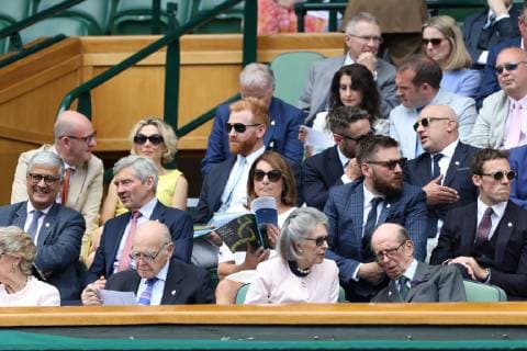 . 03 07 2019. London, United Kingdom. Guests in the Royal Box on the third day of the Wimbledon Tennis Championships in London. .  xStephenxLockx xi-Imagesx IIM-19872-0026