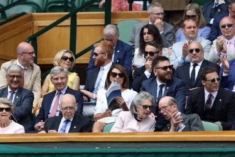 . 03 07 2019. London, United Kingdom. Guests in the Royal Box on the third day of the Wimbledon Tennis Championships in London. .  xStephenxLockx xi-Imagesx IIM-19872-0028