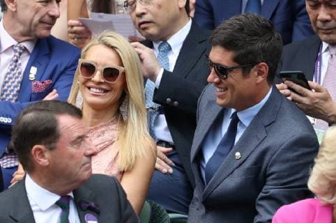 . 03 07 2019. London, United Kingdom. Guests in the Royal Box on the third day of the Wimbledon Tennis Championships in London. .  xStephenxLockx xi-Imagesx IIM-19872-0035