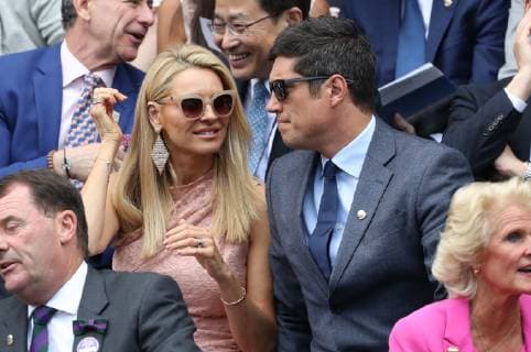 . 03 07 2019. London, United Kingdom. Guests in the Royal Box on the third day of the Wimbledon Tennis Championships in London. .  xStephenxLockx xi-Imagesx IIM-19872-0033