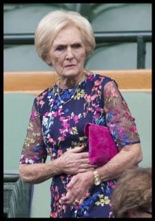 . 03 07 2019. London, United Kingdom. Mary Berry arriving in the Royal Box for the third day of the Wimbledon Tennis Championships in London. .  xStephenxLockx xi-Imagesx IIM-19872-0063