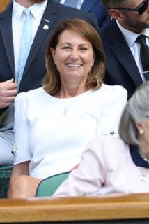 . 03 07 2019. London, United Kingdom. Carole Middleton in the Royal Box on the third day of the Wimbledon Tennis Championships in London. .  xStephenxLockx xi-Imagesx IIM-19872-0084