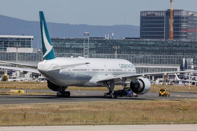 DEU, Germany, Frankfurt am Main, 28 06 2019 Frankfurt am Main Airport, Frankfurt Airport, Registration B KQK Cathay Pacific Boeing 777 367