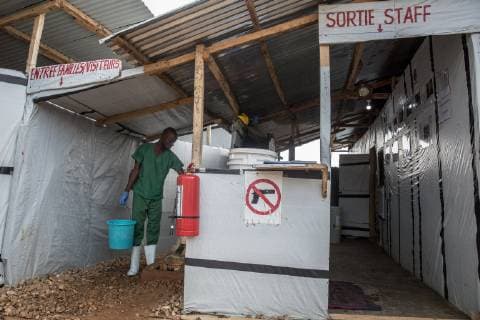 June 12, 2019 - Beni, Democratic Republic of Congo - The entrance of the Ebola treatment centre in Beni, eastern Democratic Republic of the Congo. The DRC is currently experiencing the second worst Ebola outbreak in recorded history. More than 1,400 people have died. Beni Democratic Republic of Congo - ZUMAs197 20190612_705_s197_002 Copyright: xSallyxHayden SOPAxImagesx