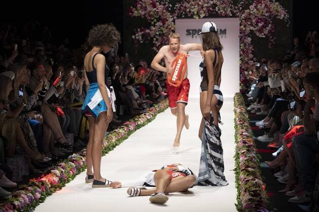 Entertainment Themen der Woche KW26 Oliver Pocher during Sportalm show at MBFW in Berlin A model walk during Sportalm show at MBFW in Berlin. Berlin Berlin Germany ewerk  BeataxSiewicz