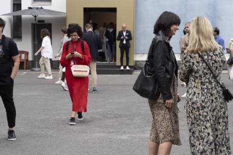 Berlin: Street fashion and trade show Public during Trade show and Fashion Week Berlin, 02 July 2019 Berlin Berlin Germany  BeataxSiewicz