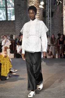 Model at the Nobi Talai Fashion Show at the Berlin Fashion Week Spring Summer 2020 in the Parochialkirche Berlin, 04 07 2019 Foto:xF.xKernx xFuturexImage