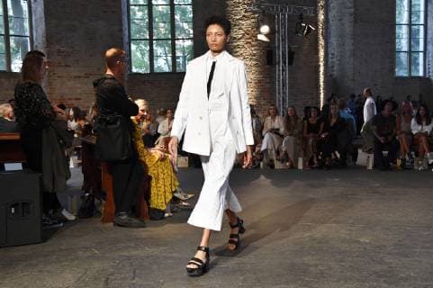 Model at the Nobi Talai Fashion Show at the Berlin Fashion Week Spring Summer 2020 in the Parochialkirche Berlin, 04 07 2019 Foto:xF.xKernx xFuturexImage