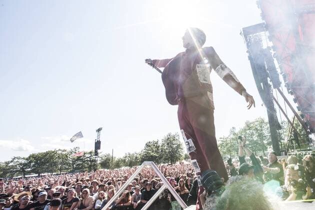 English Bring me the horizon plays at the Orange Stage at Roskilde Festival Friday July 5, 2019, Roskilde Denmark,  Copyright: HellexArensbak HellexArensbakx cop200 spdk20190705-173039-L